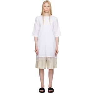 Maria McManus T Shirt Cocoon Macrame Dress in White XS